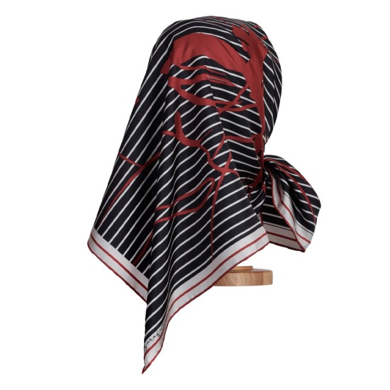 Zerafetim Dark Sanat Desen Exclusive Eşarp – Kırmızı