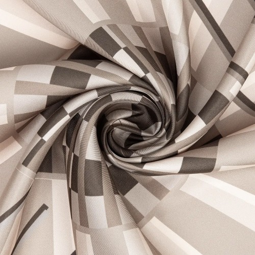 Zerafetim Optik Desenli Krem Exclusive Eşarp