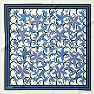 Zerafetim Bebek Yıldız Desen İpek Twill Eşarp