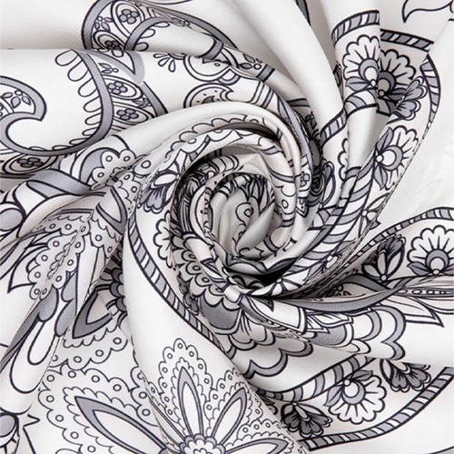 Zerafetim Şal Desen İpek Twill Eşarp