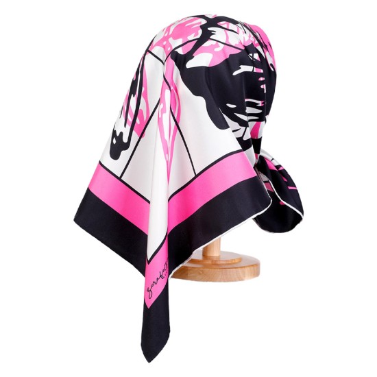 Zerafetim Karmaşa Desenli Pembe Exclusive Eşarp