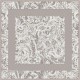 Zerafetim Lace Desen Twill İpek Eşarp – Vizon Bej